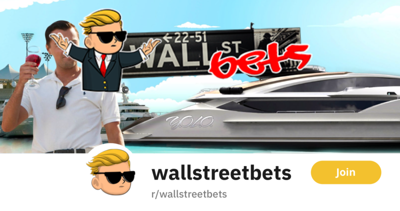 社群平台上有謠傳美國電子遊戲商遊戲驛站（GameStop）與美國最大連鎖影院AMC兩檔股票的做空消息，吸引聚集於Reddit分區「華爾街賭場」（WallStreet Bets）的散戶日前再度買進。   圖：翻攝自reddit