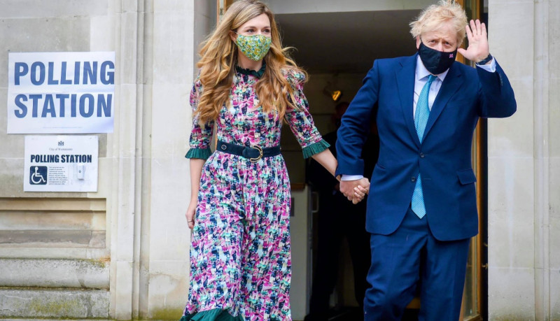 英國首相強生與未婚妻席孟茲秘密完婚。   圖/Boris Johnson臉書粉專