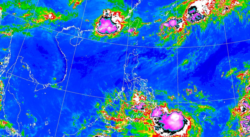 氣象局表示，今年3號颱風「彩雲」在今日上午生成。   圖：中央氣象局／提供