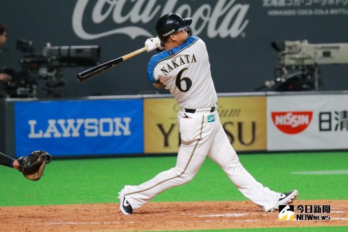 日本火腿鬥士隊一壘手中田翔。   圖／記者葉政勳攝 , 2019.03.30