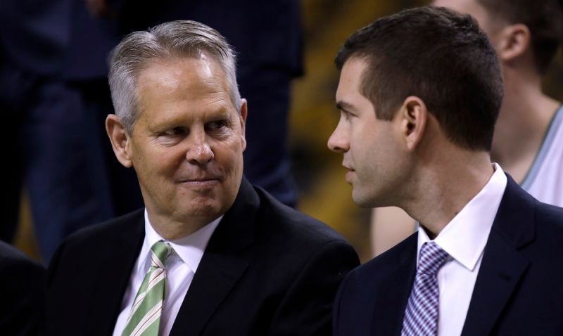 Danny Ainge（左）和Brad Stevens（右）。   圖／美聯社／達志影像