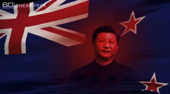 澳媒電視節目「六十分鐘」（60 Minutes）在其預告片中，旁白說道：「紐西蘭有可能正在變成...紐習蘭？（Could it be that New Zealand is turning into ... New Xi Land?）」   圖：翻攝自@60Mins推特