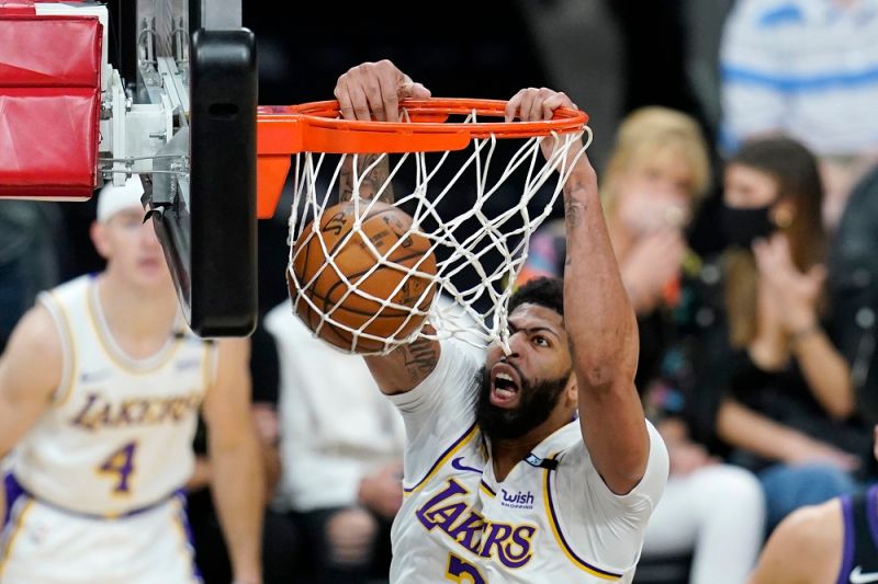 湖人明星大前鋒Anthony Davis。   圖／美聯社／達志影像