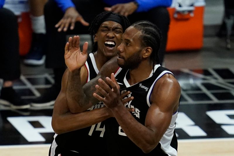 Kawhi Leonard率隊取勝。   圖／美聯社／達志影像