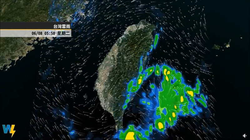 鋒面逐漸北抬，台灣這週將回溫、轉為午後熱對流發展的天氣型態。   圖：翻攝自天氣風險臉書