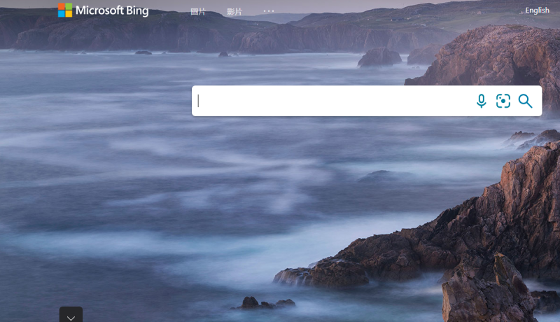 微軟旗下的Bing瀏覽器。   圖：截自Bing瀏覽器
