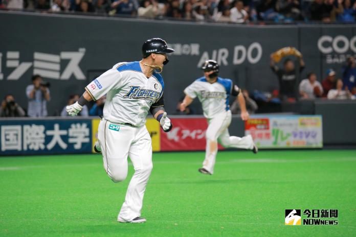 日本火腿鬥士隊一壘手中田翔。   圖／記者葉政勳攝 , 2019.03.30