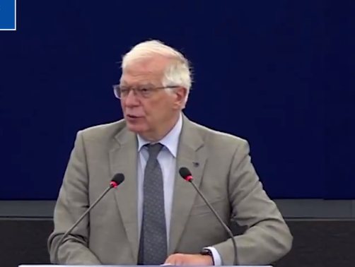歐盟外交和安全政策高級代表波瑞爾（Josep Borrell）。   圖：翻攝Josep Borrell Twitter影片（資料照）