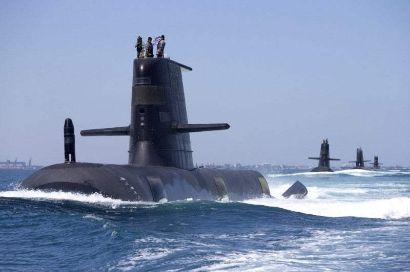 AUKUS 協助澳洲建造核動力潛艦，傳可能使用原有的柯林斯級進行動力變更。圖為澳洲海軍現役柯林斯級（Classe Collins）潛艇。   圖取自澳洲皇家海軍網頁navy.gov.au（資料照）