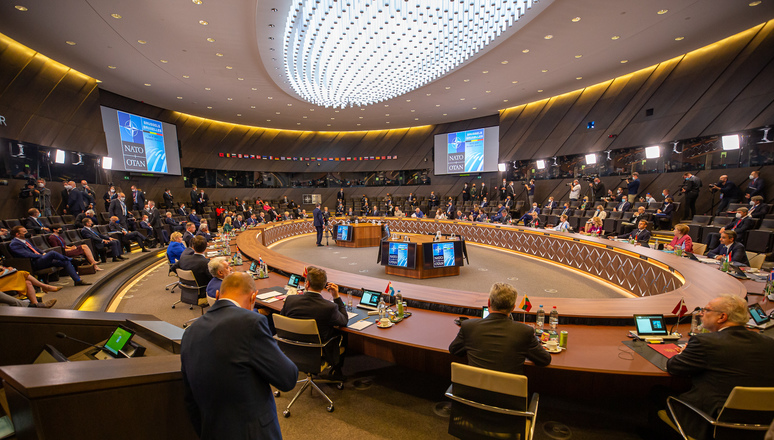 北大西洋公約組織（NATO）30個會員國在布魯塞爾召開領袖峰會。   圖：翻攝NATO官網