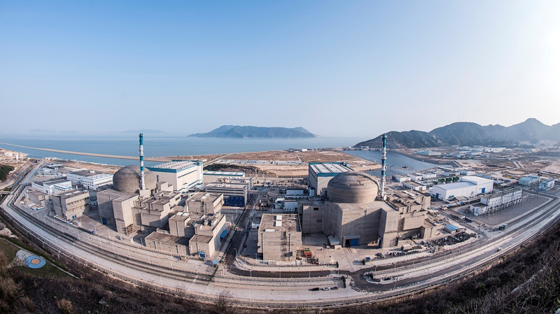中國台山核電廠驚爆輻射外洩。   圖：翻攝自維基百科