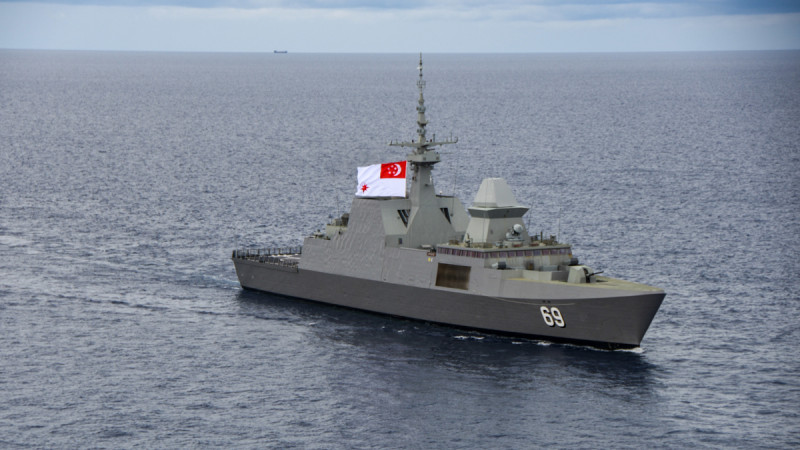 新加坡「無畏號」巡防艦。   圖：翻攝U.S. Pacific Fleet推特
