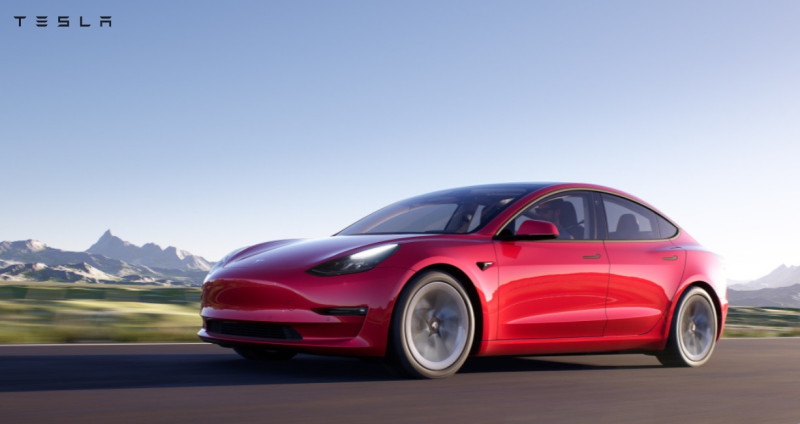 圖為Model 3車款。   圖：翻攝Tesla官網