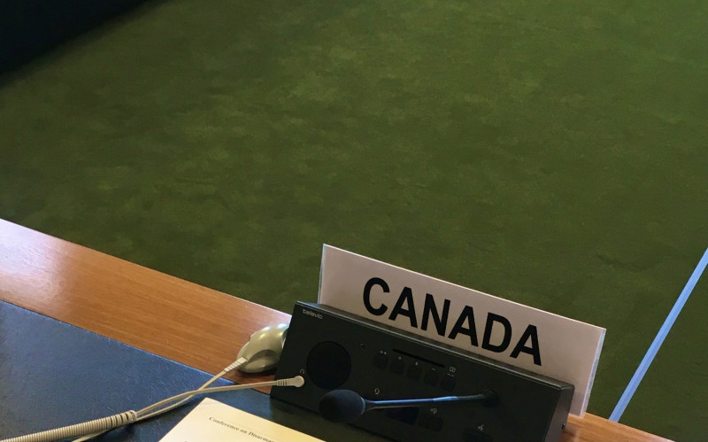 加拿大駐聯合國大使22日在聯合國代表40幾個國家發表聲明，譴責中國嚴重違反人權，要求進入新疆地區調查。   圖：翻攝自加拿大駐日內瓦團推特