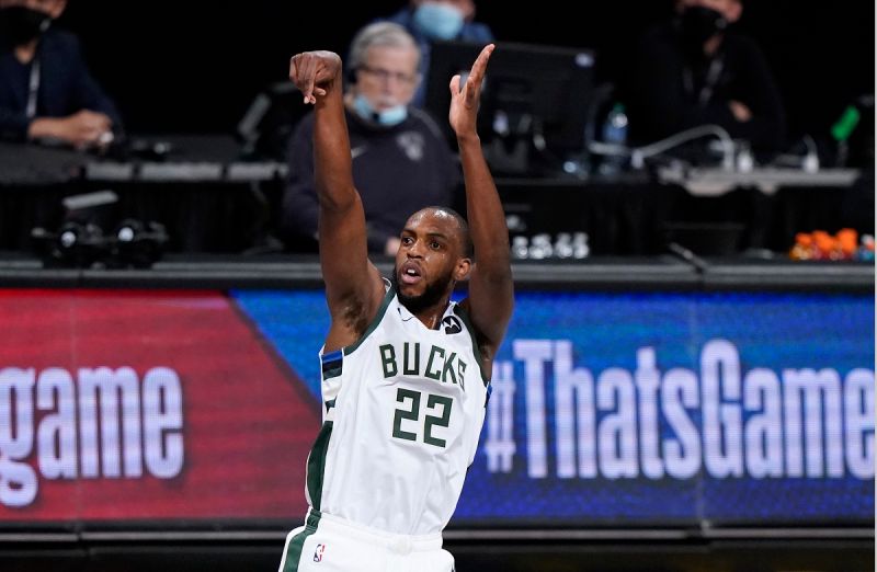 公鹿射手Khris Middleton。   圖／美聯社／達志影像