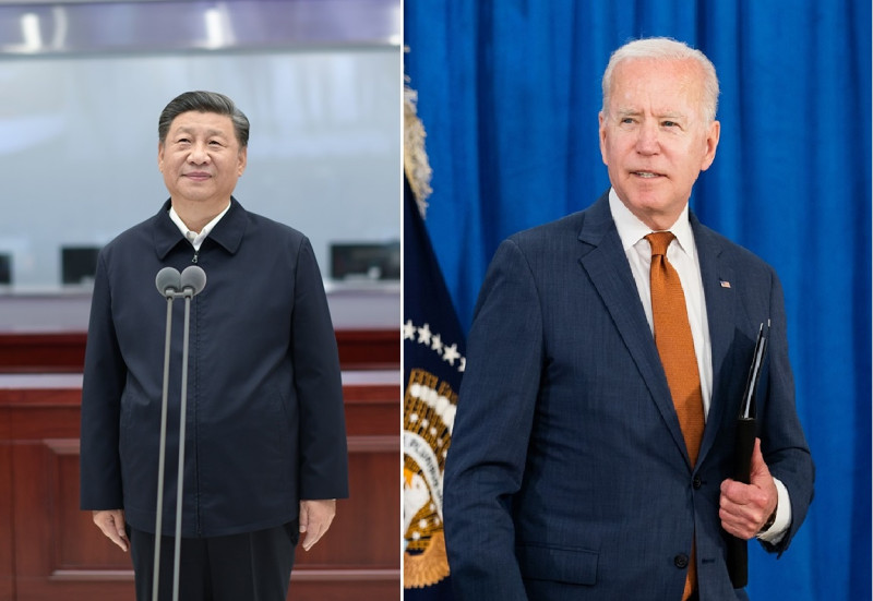 專家認為，美國總統拜登（右）與中國領導人習近平（左）兩國會談前景恐怕不樂觀。   圖：新頭殼合成