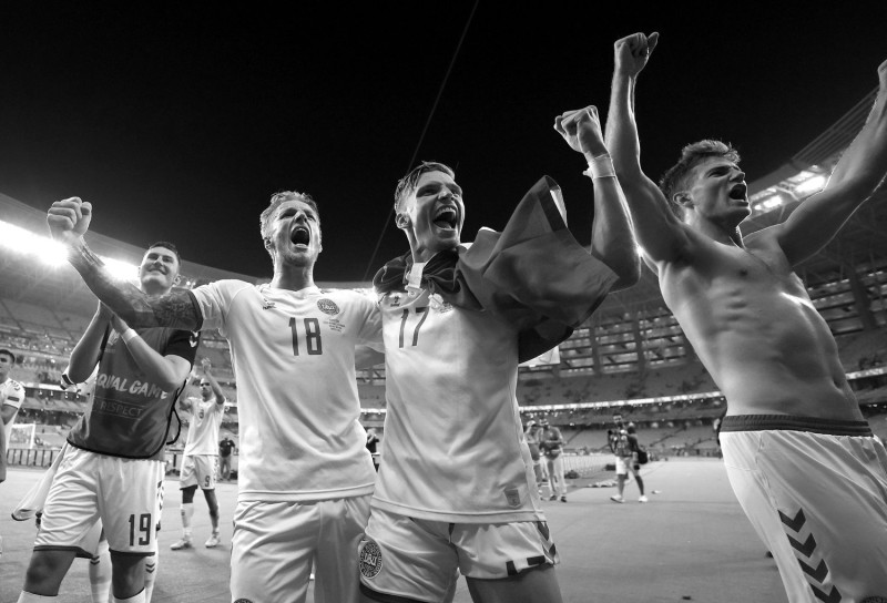 丹麥挺進2020歐洲國家盃最後4強行列。   圖/twitter.com/EURO2020
