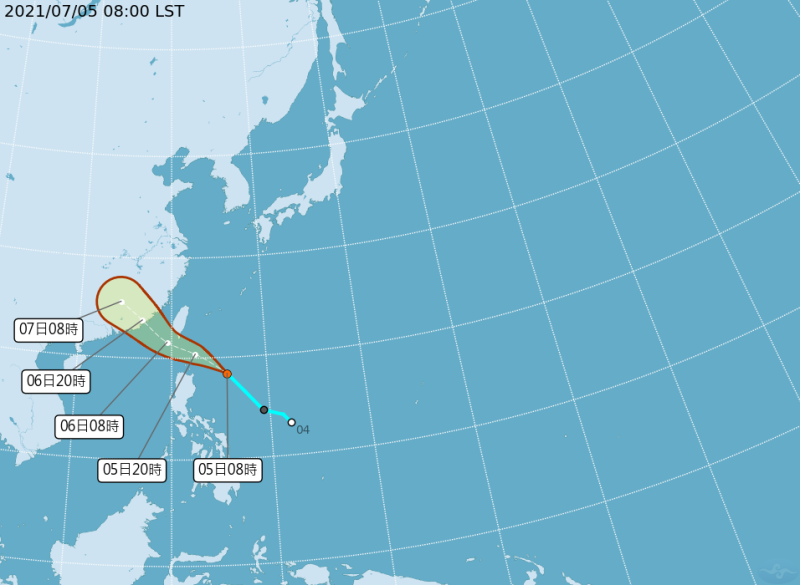 氣象局表示，今年第6號颱風最快將在今日生成。   圖：中央氣象局／提供
