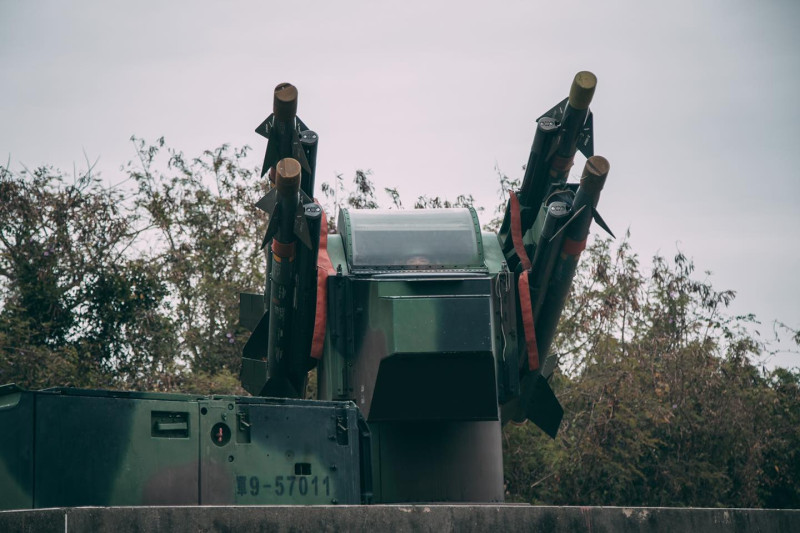 檞樹飛彈車。   圖：翻攝中華民國海軍臉書