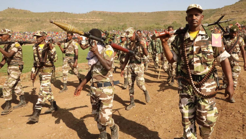 衣索比亞提格雷州自去年11月爆發內戰至今，提格雷人民解放陣線5日答應「有條件」停火。   圖：翻攝自提格雷人民解放陣線臉書