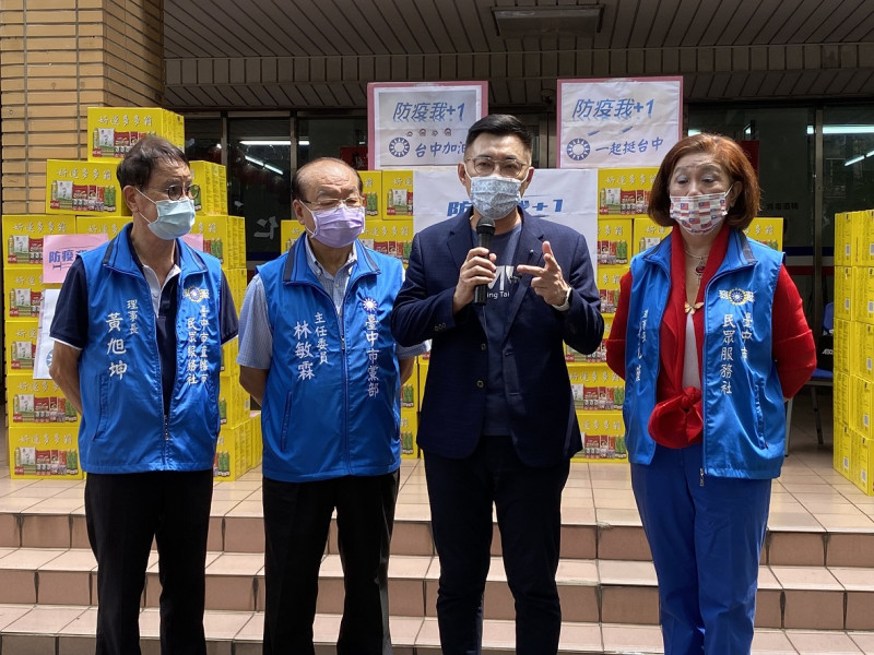 國民黨主席江啟臣持續就疫苗採購政策砲轟政府。   圖：國民黨/提供