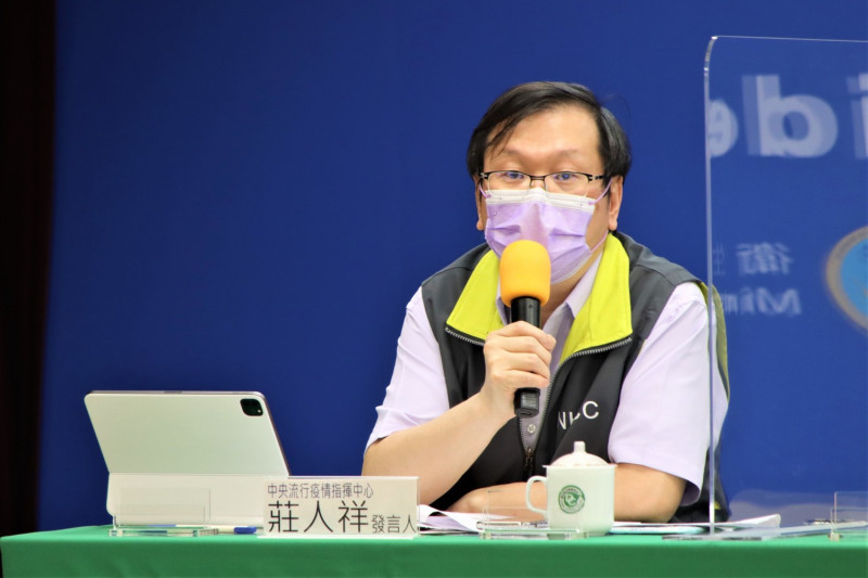 中央流行疫情指揮中心發言人莊人祥   圖：中央流行疫情指揮中心 提供