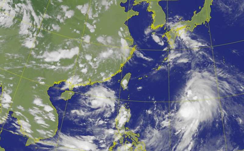 氣象局表示，颱風「烟花」最快將在今晚生成，且強度可能達中颱。   圖：中央氣象局／提供