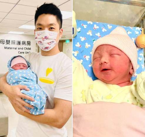 蔣萬安在臉書Po文分享「二寶出生了！」的喜訊。   圖：分享蔣萬安臉書