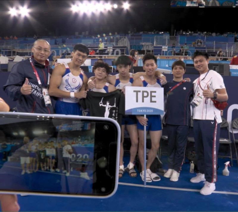 中華隊在相隔56年後，再拿到男子體操成隊資格，在奧運殿堂登場。   圖:林育信臉書