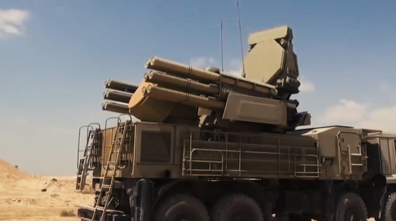 敘利亞國防軍使用俄製「鎧甲-S1」彈砲合一系統。   圖：翻攝環球網