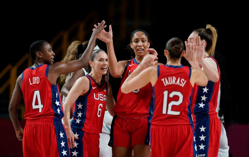 美國女籃取得奧運50連勝。   圖：美聯社／達志影像／提供
