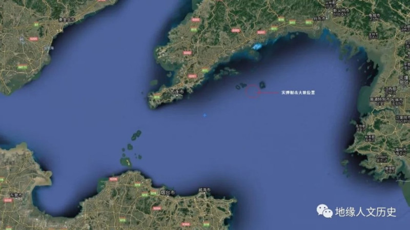 「遼航警136/21」演習區域概略位置。   圖：翻攝陸網「地綠人文歷史」