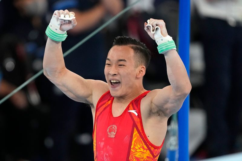 中國大陸體操選手肖若騰。   圖：美聯社／達志影像／提供 
