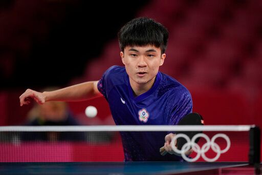 我國桌球好手林昀儒今天將代表台灣爭取東京奧運男子桌球銅牌。   圖：美聯社/達志影像(資料畫面)