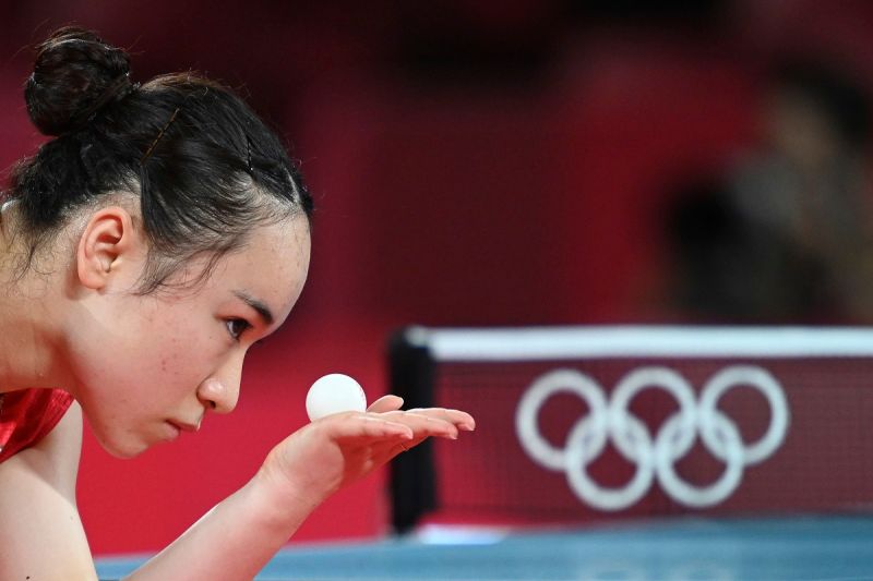日本乒乓球選手伊藤美誠。   圖 : 美聯社／達志影像