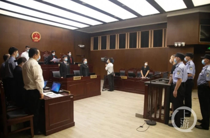 7月30日，上海殺妻焚屍案一審宣判，嚴豪傑被判處死刑。   圖：翻攝自上游新聞