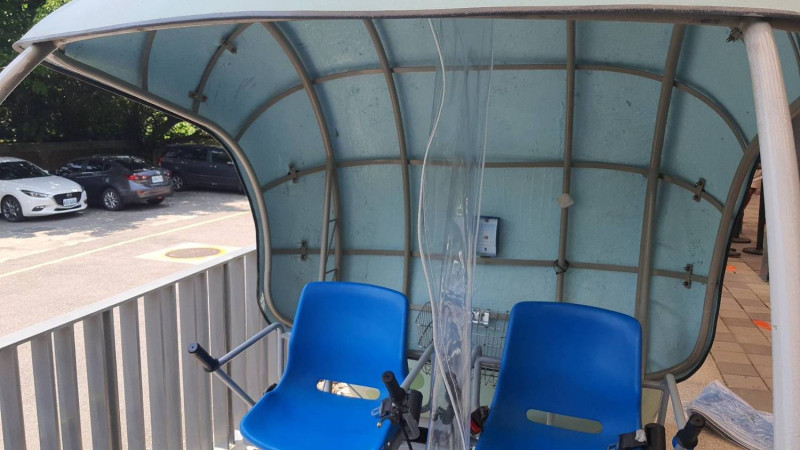 深澳鐵道自行車8月3日起開放 座位加裝隔板 陌生人不得併車   圖：新北市觀旅局提供
