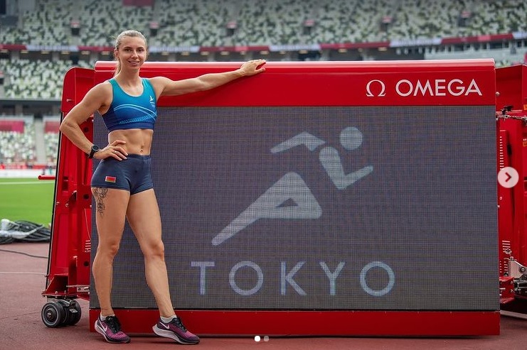 現年24歲的白俄羅斯奧運女選手齊瑪諾斯卡雅，第一次參加奧運，沒想到竟然就在日本東京上演投奔自由記。   圖：翻攝自齊瑪諾斯卡雅IG