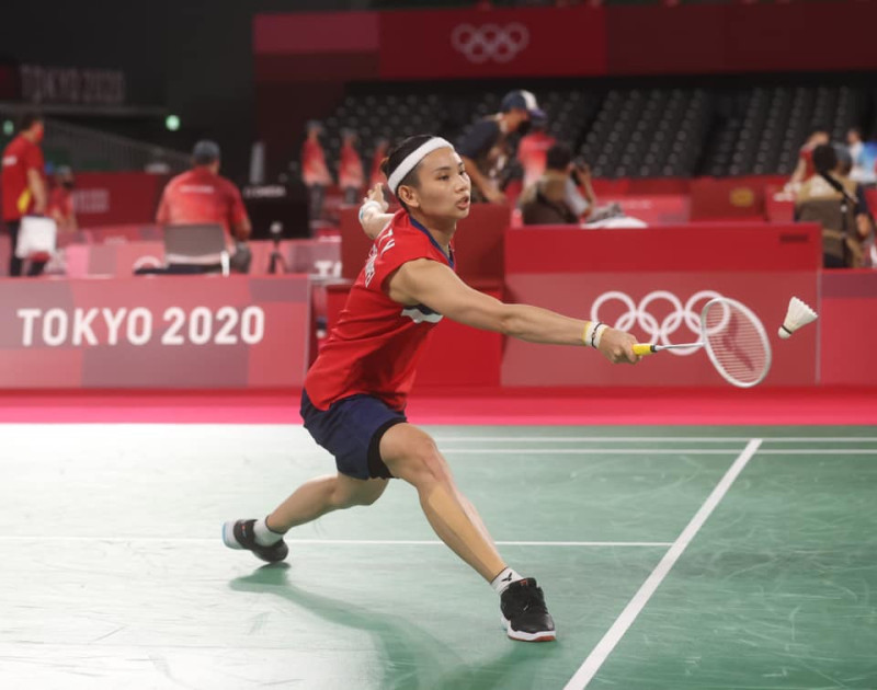 「世界球后」戴資穎在東京奧運羽球女單奪得銀牌，是台灣羽球史上首面奧運單打獎牌。   圖：體育署提供