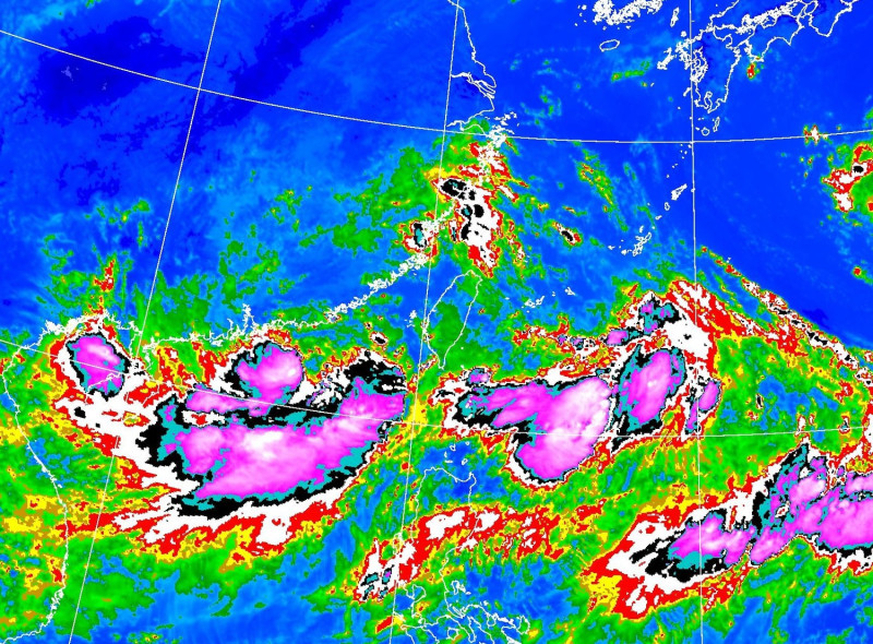 9號颱風「盧碧」生成，氣象局預估最快將在午後發布海上颱風警報。   圖：中央氣象局／提供