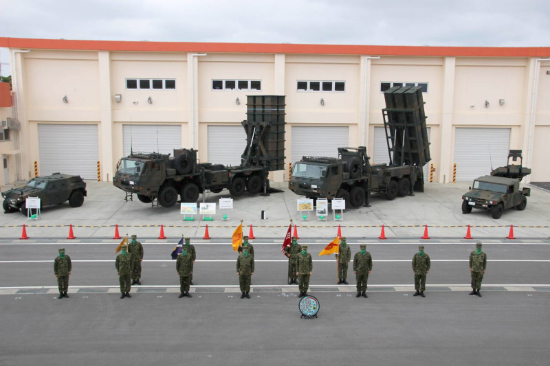 日本在距離台灣不遠的沖繩縣宮古島部署導彈部隊，現在傳出加碼要在石垣島也部署導彈部隊。   圖：翻攝自日本陸上自衛隊臉書