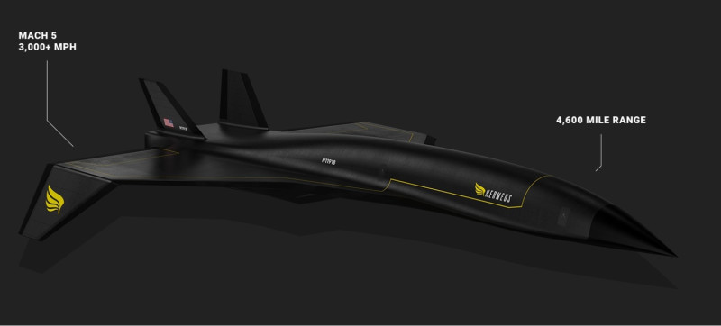 美國空軍投資6000萬美元開發「5倍音速」高超音速客機。   圖：翻攝Hermeus官網