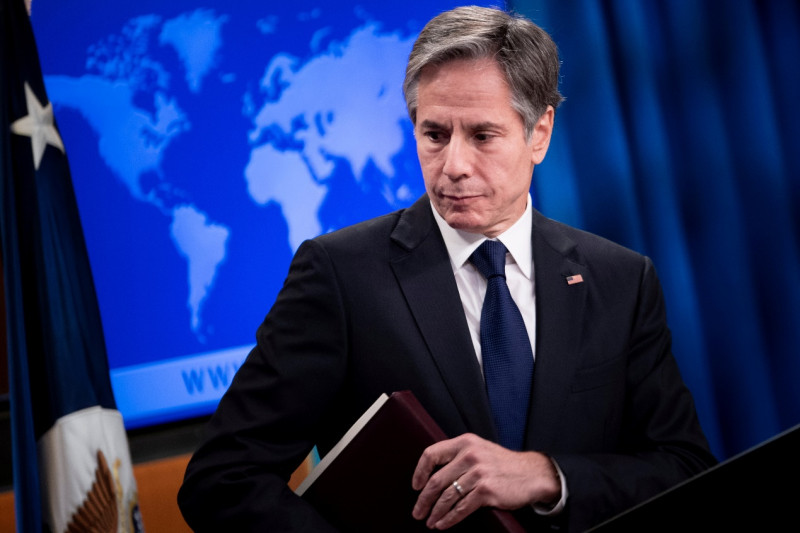 美國國務卿布林肯（Antony Blinken）直言「塔利班的攻勢發展得比我們預期的還要快」。   圖 : 翻攝自環球網（資料照片）