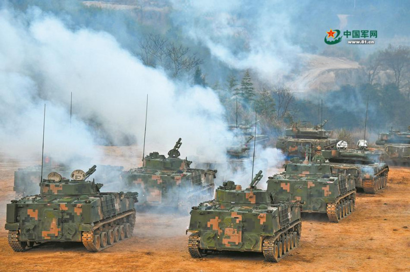 中國解放軍對台第一線部隊第73集團軍演習。(資料照片)   圖：翻攝中國軍網