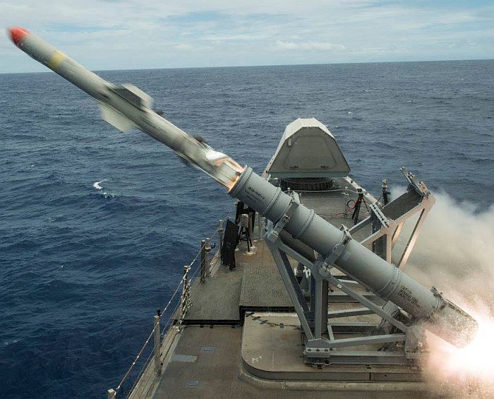 魚叉反艦導彈。   圖：翻攝美國海軍官網
