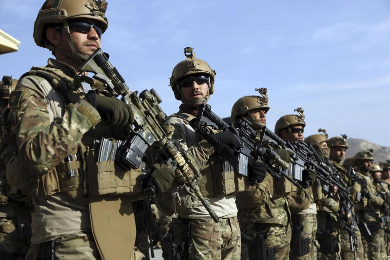 採用全美軍配備、編制的阿富汗政府軍特種部隊。   圖：翻攝自環球網