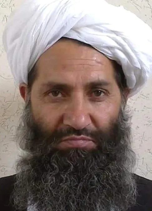 塔利班最高領導人艾昆薩達。   圖：翻攝自環球人物（資料照片）