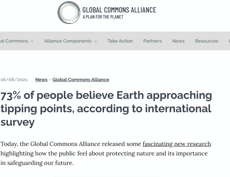 G20報告指出，與高開發國家相比，發展中國家的人們表現出更大的意願來保護自然和氣候   圖：翻攝G20官網