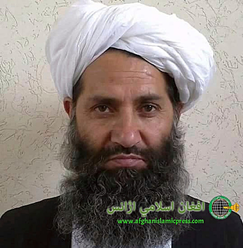 塔利班最高領導人海巴圖拉·阿洪扎達（Hibatullah Akhundzada）。   圖：達志影像/美聯社（資料照片）