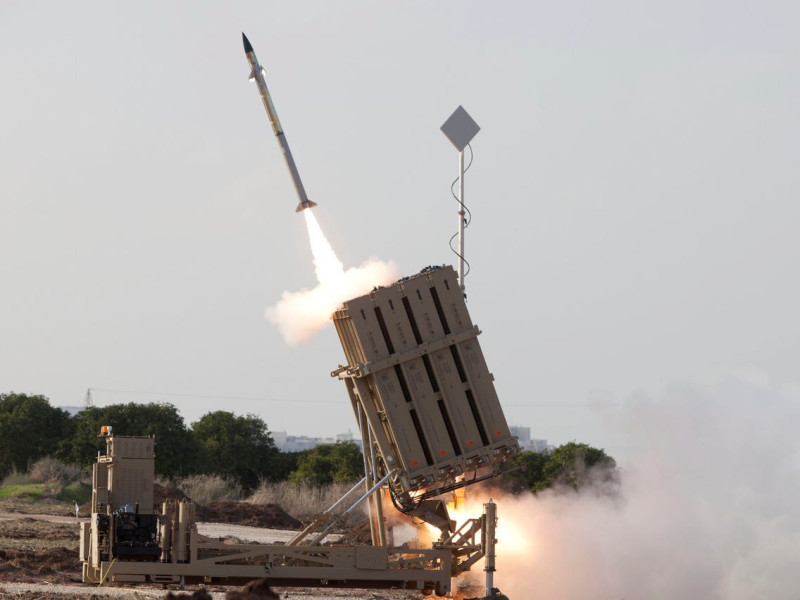 鐵穹飛彈是以色列研發的一種多管飛彈防禦系統，防禦率高達9成。   圖：翻攝維基百科（資料照）